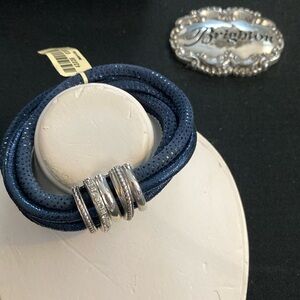 Brighton, dark blue magnetic closure bracelet